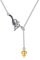 YAFEINI Eichhörnchen Halskette 925 Sterling Silber verstellbar Lariat Y Eichhörnchen Halskette Eichhörnchen Anhänger Schmuck für Frauen Mädchen Geschenke