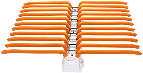 OURECO Ausziehbarer Hosenständer Für Den Schrank, Hosenbügel Aus Edelstahl, Platzsparender Schalhalter/Krawattenhalter/Handtuchhalter, Kann 22 Paar Hosen Aufnehmen