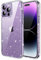 JETech Glitter Case for iPhone 14 Pro 6.1-Inch, Bling Sparkle Shockproof Phone Bumper Cover, Cute Sparkly for Women and Girls (Clear)