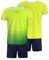 besbomig Jungen Fussball Uniform Trikots Set Kind Team Ausbildung Wettbewerb Sportbekleidung - Kurze Ärmel T-Shirt & Shorts Soccer Uniforms Trainingsanzug für Basketball Sport