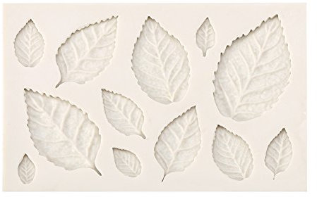 ANKROYU 1 Pcs 3D Food Grade Silicone Leaves Fondant Molds DIY Cake Decorating Tools, Modeling Chocolate, Candy Making Supplies