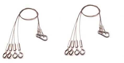 YARNOW Led-Panel-Leuchte 2 Stück Für Lichterketten Kettenführung Deckenleuchten-Set Banner-Draht Aus Edelstahl Hängemaschinen Kabel Stahlpaneel-Aufhängungsbeleuchtung