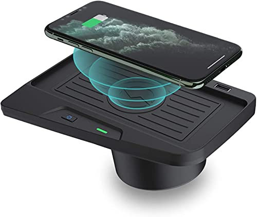 Car Wireless Charger,for bm-w 3 Series M3(2016-2018) F30/F31/F34/4 Series M4(2018-2020) F32/F33/F36/Accessories Center console panel 10W mobile phone fast charge Charging board for 11 XS XR X 8