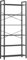 VASAGLE Bücherregal 6 Ebenen, Standregal mit Stahlrahmen, freistehendes Regal, Wohnzimmer, Schlafzimmer, Arbeitszimmer, 30 x 80 x 186 cm, Industrie-Design, ebenholzschwarz-tintenschwarz LLS082B56