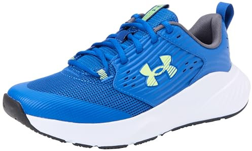 Under Armour Herren Ua Charged Commit 4 Trainingschuhe, Tech Blue Distant Gray Morph Green, 38.5 EU