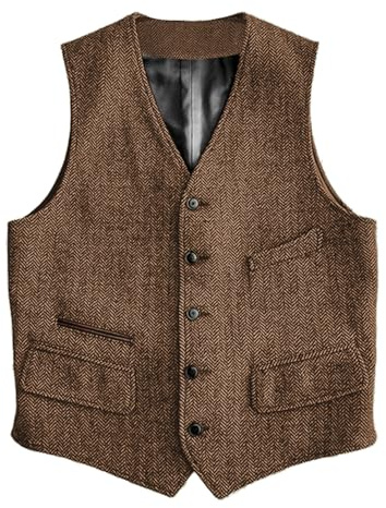 Solovedress Wolle Anzugweste Formale Regular Fit Weste Anzug Weste für Hochzeit Groomsmen