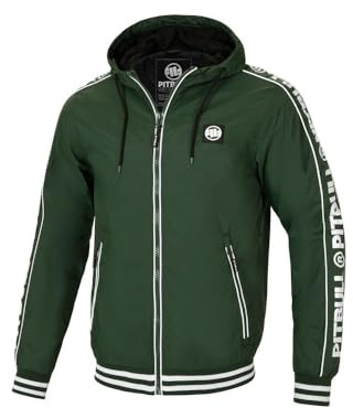 PITBULL - Übergangsjacke Herren mit Kapuze Whitewood, Winddichte Herren Jacke Übergang mit Reißverschluss, Bequeme Seitliche Taschen, Frühlingsjacke