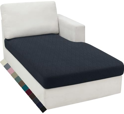 YSTELLAA Stretch Sitzkissenbezug, Sofa Sitzkissenbezug rutschfest, Elastischer Sofa Sitzkissenbezüge, Universal Sitzkissen Bezug Wohnzimmer, Sofaschoner, Chaiselongue, Dunkelgrau