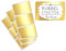 Rubbelaufkleber 6x4 cm – Scratch Off Sticker in Gold-glänzend – 50 Stück Rubbeletiketten selbstklebend – Ideal für DIY-Karten, Gewinnspiele, Adventskalender