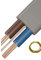 6mm Twin and Earth 6242Y Flat Grey Cable with a cut of Earth sleeving COOKER HOB OVEN (6.0MM, 5, meter)
