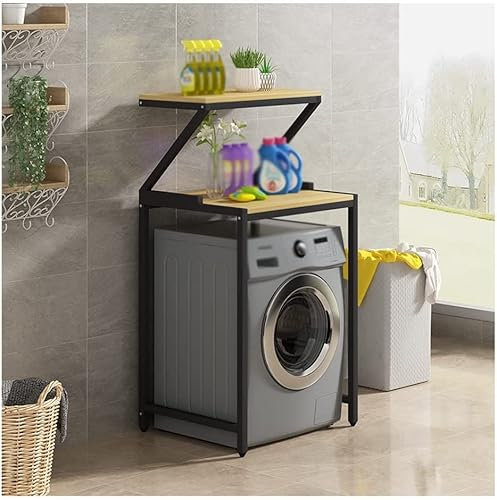 Genérico Estante para Inodoro de Dos Niveles, Estante de Almacenamiento para Inodoro Que Ahorra Espacio para el Fregadero del hogar, apartamento, balcón, Lavadora, Estante para Inodoro