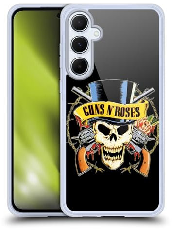 Head Case Designs Offizielle Guns N' Roses Hut Mit Schädel Kunst Gel Handyhülle Hülle [Militärischer Schutzgrad] Kompatibel mit Samsung Galaxy A55 5G