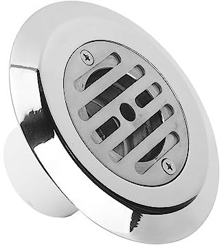 Schwimmbadablauf, Langlebiger, Verstellbarer Wasserdurchfluss, Bodenablauf Zum Ablassen von Poolwasser, Perfekter Ersatz für Schwimmbad, Spas – Edelstahl, 1 Packung