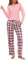 Irdcomps Pyjama Femme Hiver Coton Ensemble de Pyjamas Vêtements de Nuit à Manches Longues col Rond Pantalon de Pyjamas à Carreaux avec Poches Rose M
