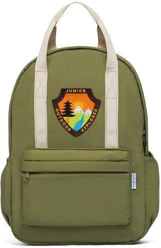 Lucy Darling Rucksack - Weiche Vorschul- & Kleinkindtasche für Jungen oder Mädchen - Leichte Seitentasche, Verstellbare Träger, Grün , Small, Outdoor Explorer