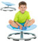 YULEYU Karussell Kinder Drehstuhl, Sensorischer Drehstuhl Training Physische Koordination und Gleichgewicht, Balance Stuhl für Autismus Kinder, rutschfeste Metallbasis (Blau)