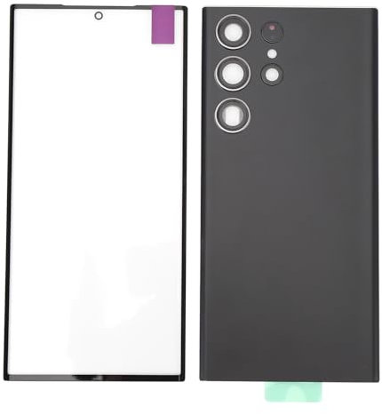 Garsent Écran de Remplacement d'origine pour S23 Ultra 5G, Kit de Réparation de Remplacement D'écran en Verre de Lentille Extérieure Avant (sans écran LCD ni Numériseur Tactile),