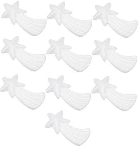 TOPPERFUN 10piezas Adornos De para Decoración De Árbol De Navidad Manualidades Infantiles Estrellas De Foamy para Fiestas y Celebraciones