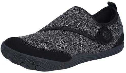 Zapatos Diabéticos para Hombre Mujer Zapatillas de Estar por Casa Extra Ancho Antideslizantes Ajustable Cómodo Respirable Artritis Edema Ortopédica Zapatos Aliviar el Dolor de Pies