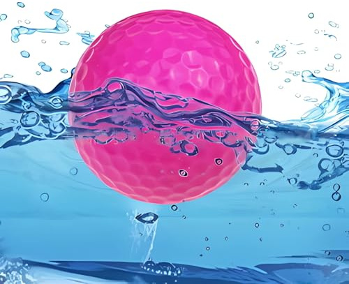 6 bunte Übungsgolfbälle, Wasser-Schwimmbälle, Teich- oder See-Range-Golfbälle, ca. 10 % davon sitzen über Wasser