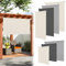ISOISL Senkrechtmarkise 180×240CM Vertikalmarkise Außenrollo Sonnenschutzrollo Sichtschutz Beschattung UV Schutz für Balkon, Terrasse, Gartencm, Beige