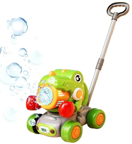 Tosaerba Macchina Per Bolle,Giocattolo Soffiatore Bolle Dinosauro Tosaerba - Gioco Interattivo Impermeabile Portatile Per Bambine Dai 3+ Anni Giardino Cortile Parco Giochi Spiaggia