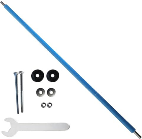 176cm/196cm Trampolin Ersatzstangen Mit Schaumhülsen Komplett-Satz Mit Schrauben & Schraubenschlüssel, Netz-Stangen Für Gartentrampoline Schaumstoff Überzug Ersatz Für Trampolin-Sicherheitsstäbe