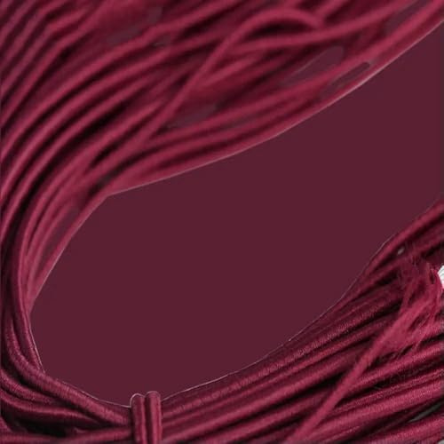 5 Meter 1 mm 2 mm 3,0 mm Rundgummis Bungee-Seil Gummiband Kordel Schnürsenkel Nähzubehör - 2 mm Weinrot - 1 mm - 5 Meter
