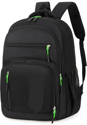 Schulranzen Rucksack for das tägliche Pendeln zur Arbeit, Schule und Bietet Platz for einen 16-Zoll-Laptop for Männer Frauen(Green)