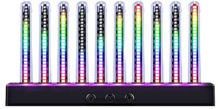 Ounfhtrttk Dynamische RGB-Ambientebeleuchtung mit Geräuschsteuerung, Universelle LED-Innenraumbeleuchtung für Autolüftungsschlitze