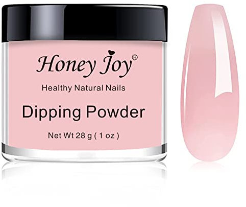 28g/Box Fine Dipping Powder French Manicure Foundation Colors Pink and White Dip Powder Nails,No UV Led Cure,1oz per box,Clear Pink…