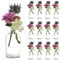 casavetro 6 oder 12 Stück Kleine Vase BOST 250ml Blumen Tisch Dekoration Hochzeit Party Set Flasche Glas klar (12 Stück- OK)
