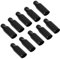 TOPINCN 10Pcs Beer Faucet Cover, PVC Sleeve Cover Keg Tap Beer Production Accessory Black Kegerator Plug Covers for 15mm External Diameter