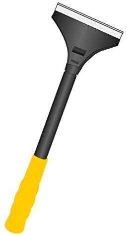 Green Home Farbschaber PREMIUM 30 cm Tapetenschaber [Schnellwechselvorrichtung] - 100 mm - gelber Griff