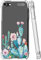 Sidande Schutzhülle für iPod Touch 7, Touch 6 mit Blumen, stoßfest, klar, Blumenmuster, weich, flexibel, TPU, schlanke Handyhülle für iPod Touch 5/6/7. Generation, Kaktus