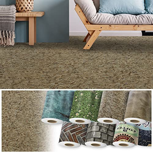 Floordirekt CV-Belag Moonlight 3D - Zuschnitt - Meterware - Bodenbelag PVC Länge auf Maß mit 3D Effekt (200 x 400 cm, Osb)