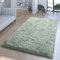 TT Home Wohnzimmer Hochflor Teppich Kunst-Fell Design Versch. Formen Unifarben, In Grün, Größe:60x100 cm