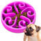 Edipets, Gamelle Anti Glouton Chat ou Chien, Plateau Interactif pour éviter l'Anxiété, pour Petits Animaux de Compagnie, Moyens et Grands (Violet)