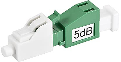 sourcing map 5dB LC Fiber Optic Attenuator LC/UPC Stecker auf SC Buchse Singlemode 9/125 Adapter