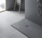 PIATTO DOCCIA IN PIETRA NATURALE ESOLUTION SERIE F IN MARMORESINA EFFETTO PIETRA ARDESIA DIVERSI COLORI BIANCO NERO GRIGIO BEIGE 100X70 CM (GRIGIO)