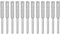 sourcing map 12pcs Diamond Coated Chainsaw Sharpener Bits 3/16 4.8mm Cylinder Head Electric Chain Saw Grinder