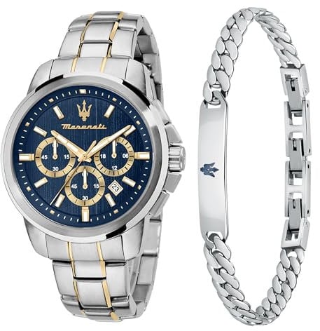 Maserati Successo Herrenuhr, Chronograph, Quarzwerk - 44mm