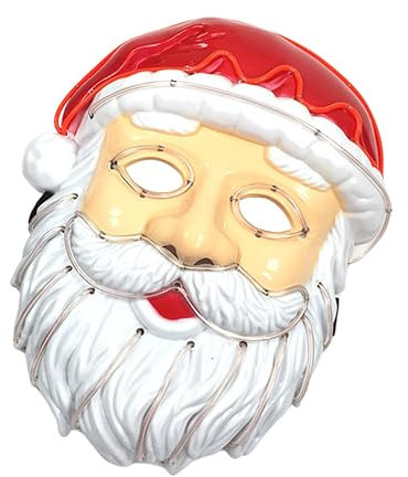 Toyvian 3 Stk Leuchtende Maske Weihnachtsmann Weihnachtsmann-kostümmasken Vollgesichtsschutz Für Den Weihnachtsmann Santa Mundschutz Kind Weiß Plastik Startseite Modellieren