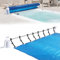 JNGLGO Enrollador de piscina de 1,05 m – 6,15 m, sistema de enrollado para lonas solares, sistema de enrollado móvil, incluye ruedas y cintas de fijación