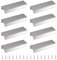 MOROBOR Finger Edge Pull, 8 PCS Concealed Handle Modern Style Drawer Handle, Aluminum Alloy Invisible Handle Wardrobe Handle for Cabinet Hardware Drawer, 150 mm/Brushed Nickel
