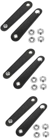 BESTonZON 6 Stk Orgelbalggurt Akkordeonzubehör Führt Balgriemen Gürtel mit Akkordeon-Balgschnalle kleine Holzschalen Ledergürtel Akkordeon-Versorgung Akkordeonteile einstellbar Komponente