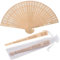 BEXOA 20 Pcs Personalised Wooden Folding Hand Fans - Custom Engraved Text Wedding Fans with Organza Bags Gifts for Party Bridal Shower Guests Favors (20)