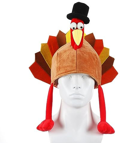 Glanhbnol Erntedankfest Hühnerbein Hut Türkei Hut Europäische und Thanksgiving Cartoon Truthahn Hut Thanksgiving Day