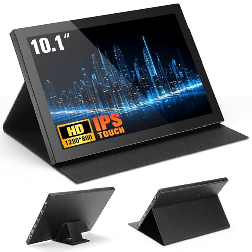 NinkBox Capacitive Touchscreen for Raspberry Pi, 10,1 Pulgadas Pantalla Táctil, Monitor Raspberry Pi IPS 1280X800 con Altavoces Duales LCD Display para Raspberry Pi 5/4B/Win10/8/7/ Raspbian, Windows