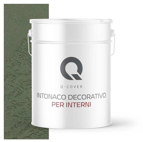 Q-COVER Intonaco effetto cemento architettonico Verde Scuro — interni